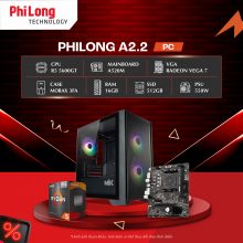 PC Phi Long Office A2.2 (Ryzen 5 5600GT, A520M, RAM 16GB, SSD 512GB, PSU 550W, WiFi)