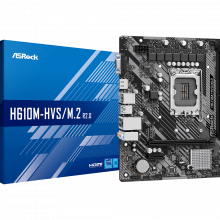 Mainboard ASRock H610M-HVS/M.2 R2.0 (LGA1700, 2x DDR4, HDMI, VGA, M2 PCIe 3.0, m-ATX)