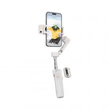 Tay Cầm Chống Rung Gimbal Cho Điện Thoại HOHEM iSteady V3, Màu Trắng, Tích Hợp Đèn Trợ Sáng + Cảm Biến AI