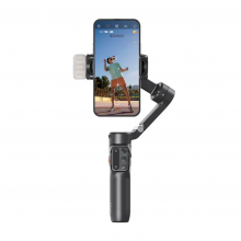 Tay Cầm Chống Rung Gimbal Cho Điện Thoại HOHEM iSteady X3, Màu Đen, Tích Hợp Đèn Trợ Sáng