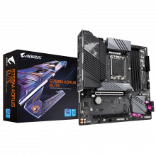 Mainboard Gigabyte B760M AORUS ELITE (LGA 1700, 4x DDR5, HDMI, Displayport, M.2 PCIe 4.0, m-ATX)