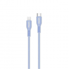 Cáp Sạc Philips DLC8631V USB-C to Lightning Chuẩn MFI 1.2M, Màu Xanh