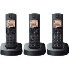 ĐIỆN THOẠI BÀN KHÔNG DÂY PANASONIC KX-TGC313CX BLACK ( 3 máy, Có LCD)