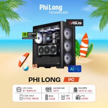 PC Phi Long AAA Master - R7 9800X3D / RTX 5070 Ti / RAM 32GB / SSD 1TB / PSU 850W / Tản AIO 360 - Powered By ASUS