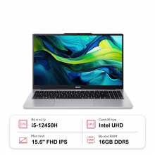Laptop Acer Aspire Lite 15 AL15-71P-517D (Intel Core i5-12450H, Ram 16GB, SSD 512GB, Intel UHD Graphics, Màn Hình 15.6inch FullHD, Windows 11)
