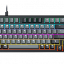 Bàn Phím Cơ DareU EK75 Grey Black PBT - DareU Dream Switch (USB-C, Keycap PBT, Rainbow LED)