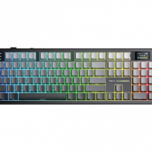 Bàn Phím Cơ Không Dây AULA F108 PRO Đen Gradient - Nimbus Switch (3 mode, Gasket mount, Hotswap, Plate FR4)
