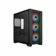 Vỏ Case CoolerMaster Elite 301 Black (Mini Tower, m-ATX, Sẵn 3 fan ARGB, Max 6 fan, Rad 280, USB-C)
