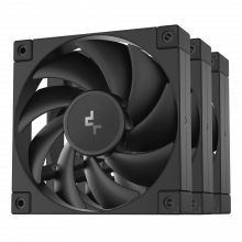 Combo 3 Fan Case DeepCool FD12-3 IN 1 Black (120mm, No LED)