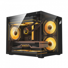 Vỏ Case Máy Tính EDRA ECS1305 Black (m-ATX, No Fan, Max 7 Fan, Rad 240)