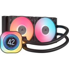 Tản Nhiệt Nước AIO Corsair iCUE LINK TITAN 240 RX RGB LCD Black (CW-9061022-WW) (LGA 1851/1700, AMD AM5/AM4)