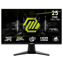 Màn Hình Gaming 24.5 inch MSI MAG 255F E20 (Rapid IPS, FHD, 200Hz, 0.5ms, HDMI, DisplayPort)