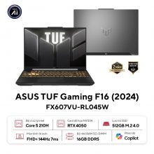 Laptop Gaming Asus Tuf F16 FX607VU-RL045W (Intel Core 5 210H, Ram 16GB, SSD 512GB, RTX 4050, Màn Hình 16inch FHD+ 144Hz, Windows 11, Màu Xám)