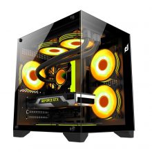 Vỏ Case Máy Tính EDRA ECS1503 Black (m-ATX, No Fan, Max 7 Fan, Rad 240)