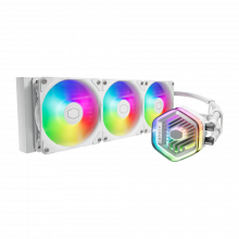 Tản nhiệt nước CPU CoolerMaster MasterLiquid 360 ATMOS ARGB White (LGA1851/1700/1200/115x, AM5/AM4)