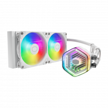 Tản nhiệt nước CPU CoolerMaster MasterLiquid 240 ATMOS ARGB White (LGA1851/1700/1200/115x, AM5/AM4)