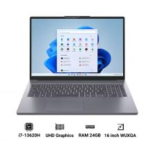 Laptop Lenovo IdeaPad Slim 3 16IRH10 83K20004VN (Intel Core i7-13620H, RAM 24GB, SSD 512GB, VGA Intel UHD, Màn Hình 16 inch WUXGA IPS, Windows 11, Màu Xám)