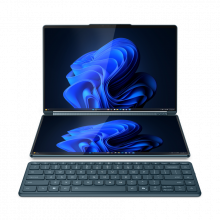 Laptop Lenovo Yoga Slim 9 14IAH10 (83KJ001QVN) (Intel Core Ultra 9 285H, RAM 32GB. SSD 1TB, Intel Arc Graphics, Màn Hình 2 x 14inch 2.8K WQXGA, Windows 11, Màu Tidal Teal)