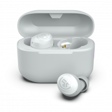 Tai Nghe True Wireless JLab Go Pop+ Cloud White (Bluetooth 5.3, Pin 9 giờ, IPX4)