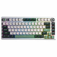 Bàn Phím Cơ Không Dây Vỏ Nhôm Leobog Hi75C PRO Xanh Lá Đậm + Trắng + Xanh Lá - Ice Vein Switch (3 mode, Gasket Mount, Hotswap)