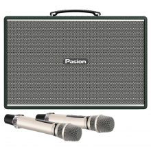 LOA KARAOKE PARAMAX PASION MOZO GREEN LEATHER (Bass đôi 20cm, 275W, Kèm 2 Micro)