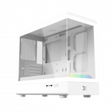 Vỏ Case Xigmatek Pura ML Arctic - EN48470 (m-ATX, No fan, Max 5 fan, Rad 360, ARGB LIGHTING BAR)