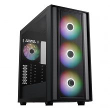 Vỏ Case Cooler Master MasterBox 600 Black (E-ATX, Sẵn 4 fan ARGB, Max 7 fan, Rad 360, USB-C)