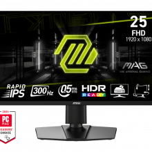 Màn Hình Gaming 24.5 inch MSI MAG 255PXF (Rapid IPS, FHD, 300Hz, 0.5ms, HDMI, DisplayPort)