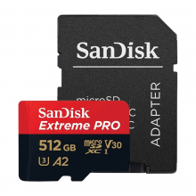 Thẻ Nhớ MicroSDXC SanDisk Extreme Pro V30 A2 512GB 200MB/s (SDSQXCD-512G-GN6MA)