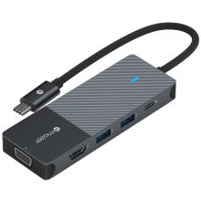 Cổng Chuyển 8-in-1 USB-C Mazer Multimedia Pro Hub M-UC2MULTI7005-BK