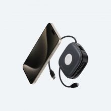 Pin Sạc Dự Phòng Không Dây Mazer 4in1 15W 10.000mAh Qi2 BlackGrey (M-MagLink18i)