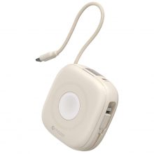 Pin Sạc Dự Phòng Không Dây Mazer 4in1 15W 10.000mAh Qi2 Cream (M-MagLink18i)