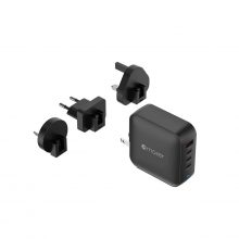 BỘ SẠC KÈM CÁP MAZER PRESTIGE 165W GAN3 PRO M-G165W-V5-BK, Màu Đen