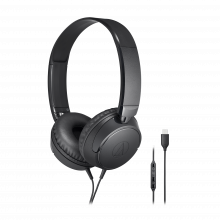 Tai Nghe On-Ear Type-C Audio-Technica ATH-S120C-BK (Màu Đen, Micro, Cáp 1m2)