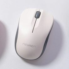 Chuột Không Dây Newmen F116 - Màu Trắng Xám (2.4GHz, 1200 DPI, Pin AA)
