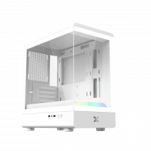 Vỏ Case Xigmatek Pura MS Arctic - EN48494 (m-ATX, No fan, Max 3 fan, Rad 240, ARGB LIGHTING BAR)