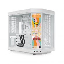 Vỏ Case Hyte Y70 Touch Infinite Snow White (E-ATX, No Fan, Rad 360, Màn hình 14.9 inch, Kèm cáp riser PCIe 4.0) (CS-HYTE-Y70TTI-BB)