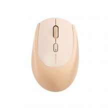 Chuột Không Dây MicroPack Soft Silicone Lifestyle MS-201W-CR Cream (2.4GHz, Bluetooth, 4000 DPI, Pin 1xAA)
