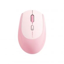 Chuột Không Dây MicroPack Soft Silicone Lifestyle MS-201W-PK Pink (2.4GHz, Bluetooth, 4000 DPI, Pin 1xAA)