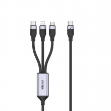Cáp Sạc 3IN1 UNITEK C14101AGY01 (Lightning, Micro, USB-C, Dài 1.5 Mét)