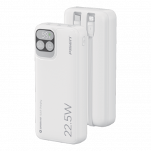 Pin Sạc Dự Phòng PISEN 20000mAh QUICK POWERLink 22.5W TP-D32 White (Kèm Cáp Lightning, USB Type C)