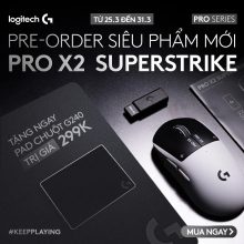 Chuột Gaming Không Dây Logitech G PRO X2 SUPERSTRIKE