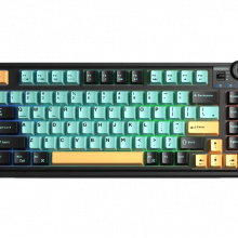 Bàn Phím Cơ Không Dây AULA  AU75 Đen - Xanh Lá - Cam, Star Vector Switch (75 phím, 3 mode, Gasket mount, Hotswap)