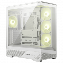Vỏ Case MSI MAG PANO 130R PZ White (ATX, Sẵn 4 fan ARGB, Max 10 fan, Rad 360, USB-C)
