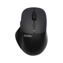 Chuột Không Dây DareU LM165D Black (2.4GHz + Bluetooth, 2400 DPI, Silent, Pin sạc)