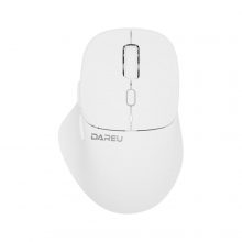 Chuột Không Dây DareU LM165D White (2.4GHz + Bluetooth, 2400 DPI, Silent, Pin sạc)
