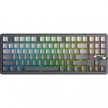 Bàn Phím Cơ Không Dây AULA F87 Pro V2 Xám Đen Gradient - Greywood V4 Switch (3 mode, 8000Hz, Pin 10.000mAh, Gasket mount, Hotswap)