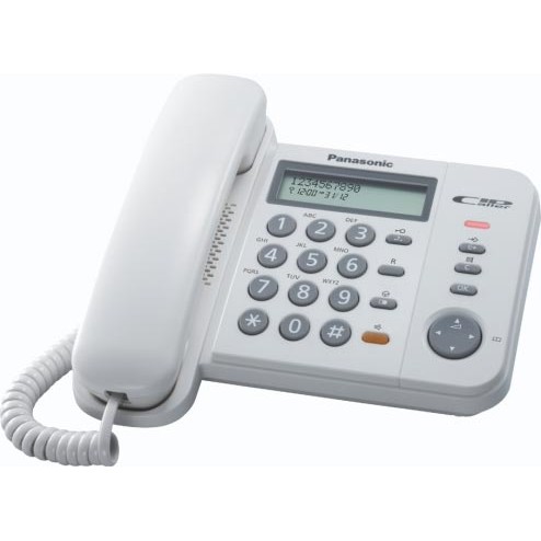 21485-h-1 ĐIỆN THOẠI BÀN CỐ ĐỊNH PANASONIC KX-TS580 WHITE ( Có màn hình hiển thị)
