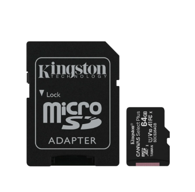 27847-1-1 Thẻ Nhớ MicroSDXC Kingston Canvas Select Plus 64GB Class 10 U1 100MB/s SDCS2/64GB