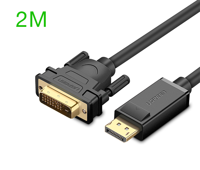 28728-cap_chuyen_displayport_to_dvi_2m_ugreen_10221-1 Cáp Chuyển Displayport To DVI (24+1) Dài 2Mét Ugreen 10221